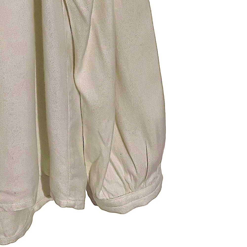 Iro Beige Long Sleeve Drawstring Split Neck Blous… - image 7